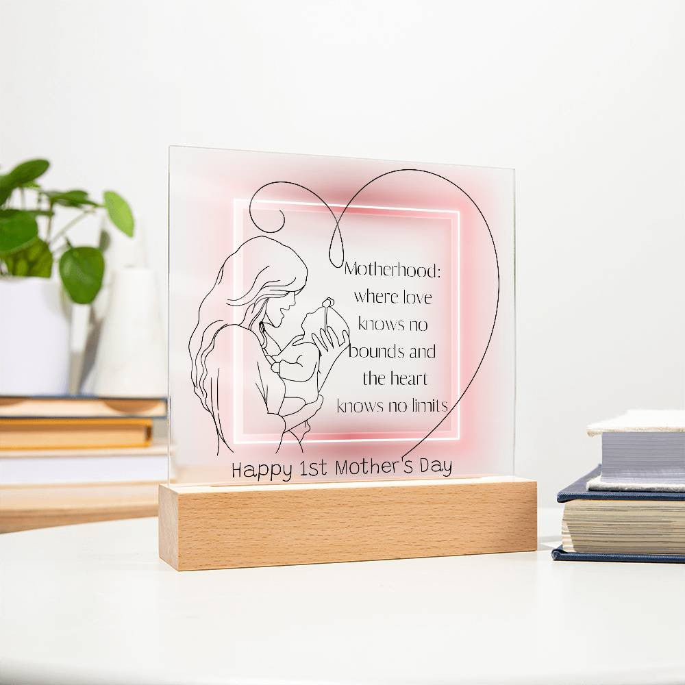 Mother's Day Gift, 1st mothers day, first time mom gift, Mom Acrylic Plaque, 1st time mom,  1st Mothers Day Gifts, Personalized Gift for New Mom-[product type]