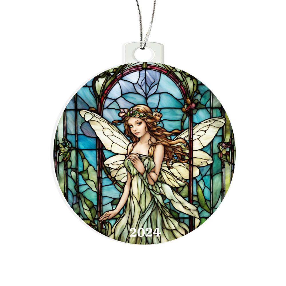 Green fairy Christmas Ornament-[product type]