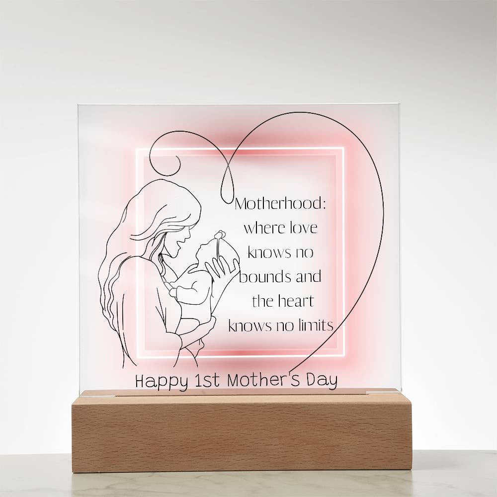 Mother's Day Gift, 1st mothers day, first time mom gift, Mom Acrylic Plaque, 1st time mom,  1st Mothers Day Gifts, Personalized Gift for New Mom-[product type]