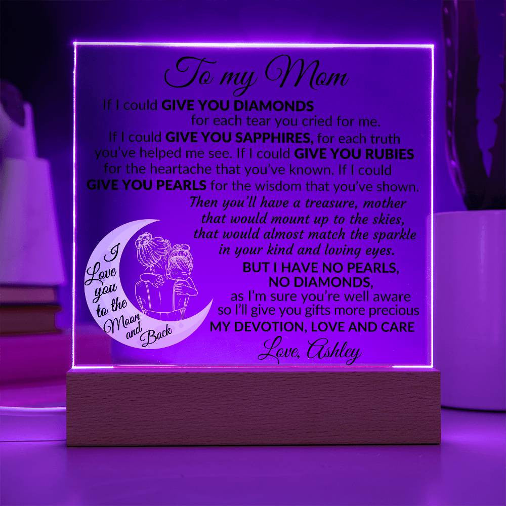 To My Mom Plaque Gift-[product type]