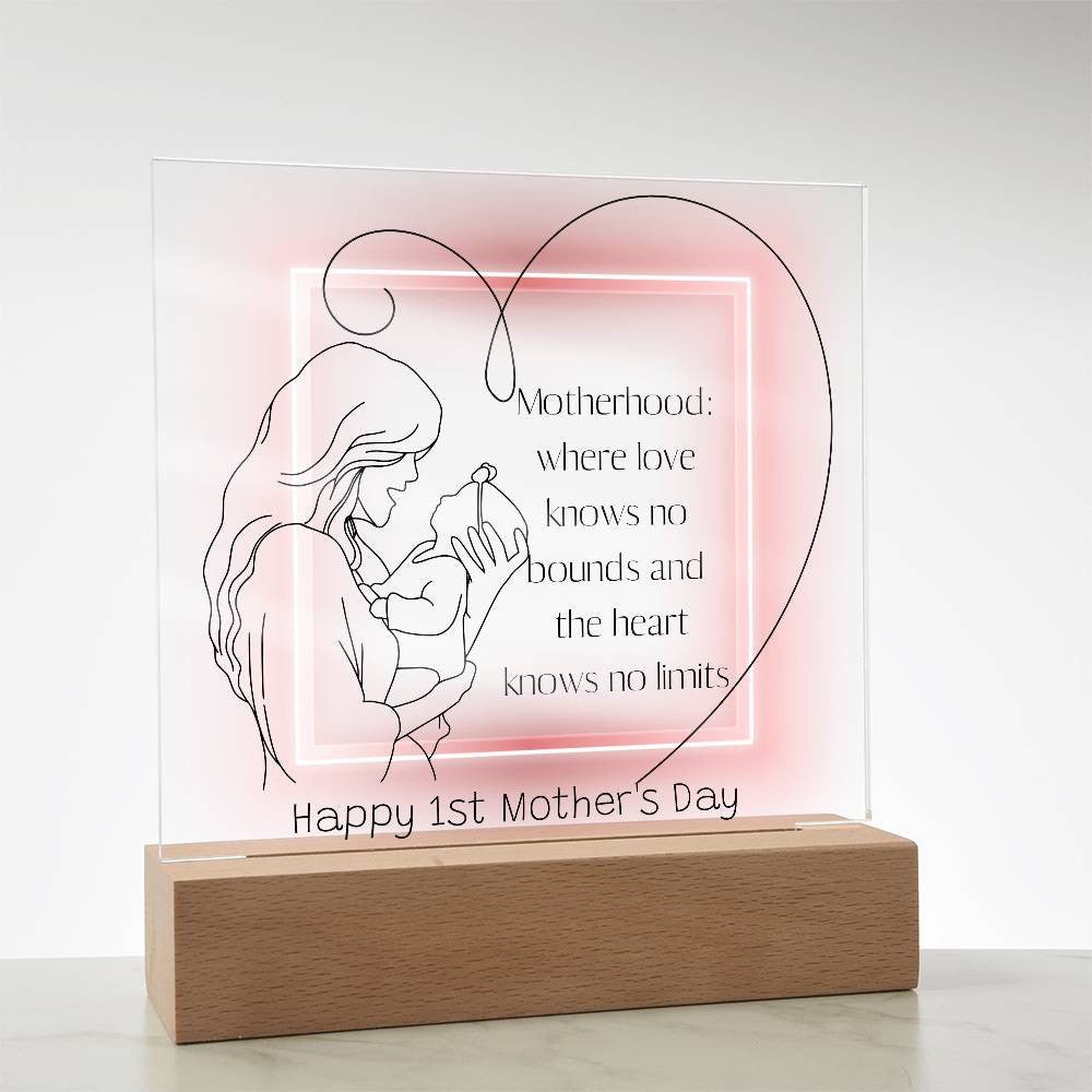 Mother's Day Gift, 1st mothers day, first time mom gift, Mom Acrylic Plaque, 1st time mom,  1st Mothers Day Gifts, Personalized Gift for New Mom-[product type]