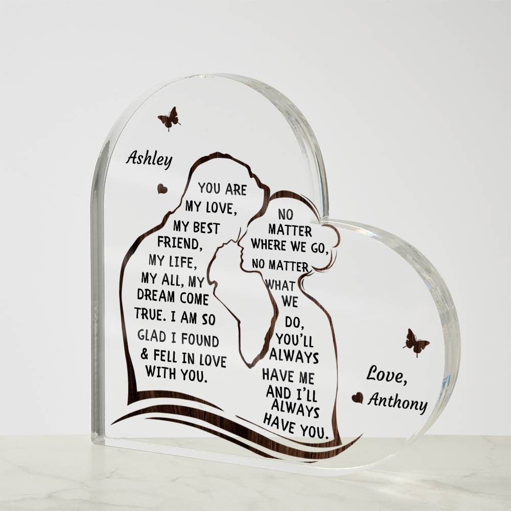 Personalized Heart Plaque Gift for Husband Wife or Soulmate-[product type]