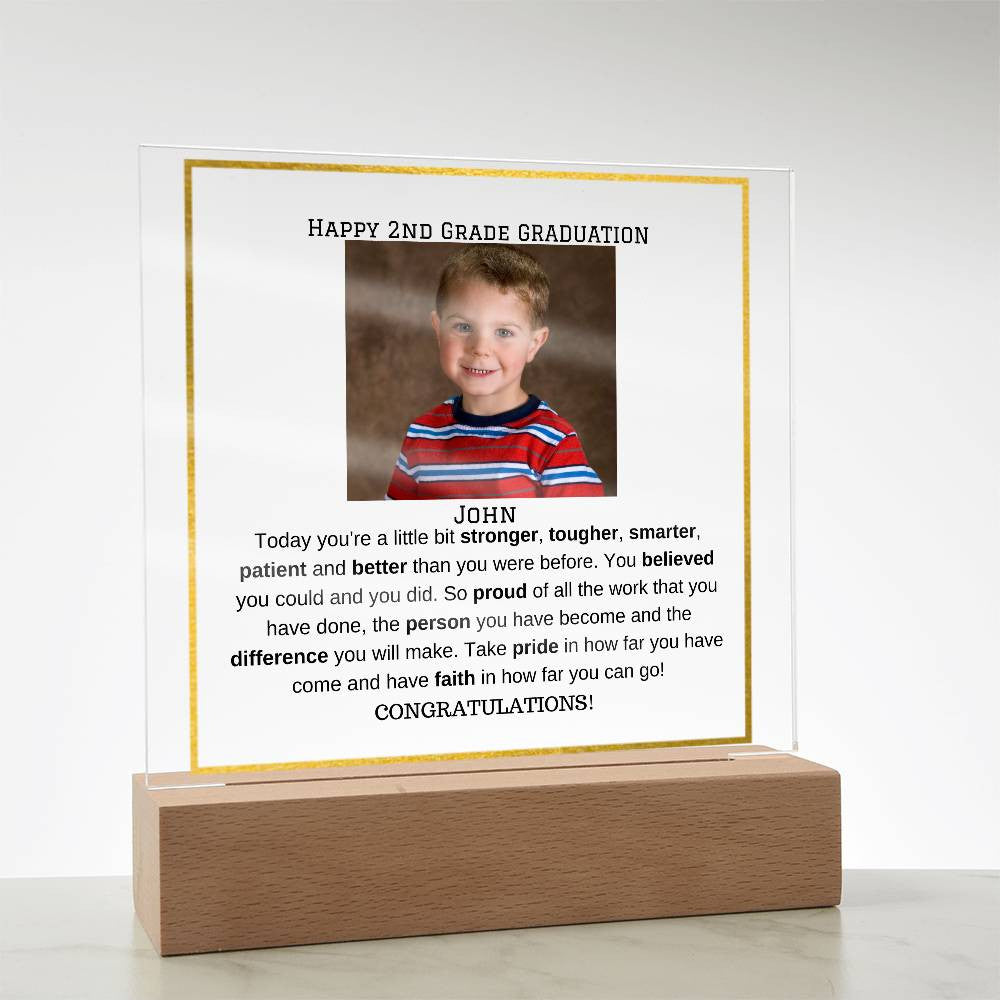 Personalized Photo Plaque - Elementary Middle School Graduation Gift-[product type]