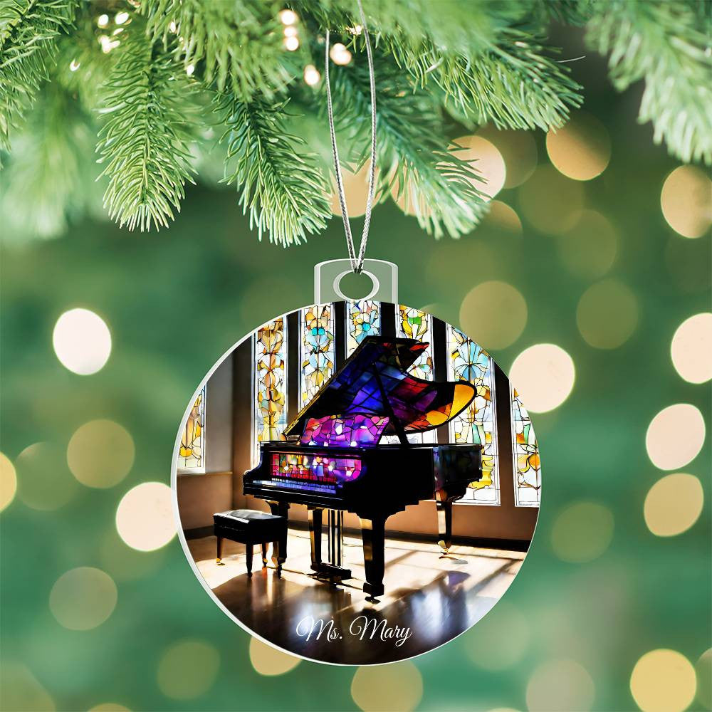 Piano Ornament Gift for Music Teacher or Piano Player-[Heartfelt Family Gift]