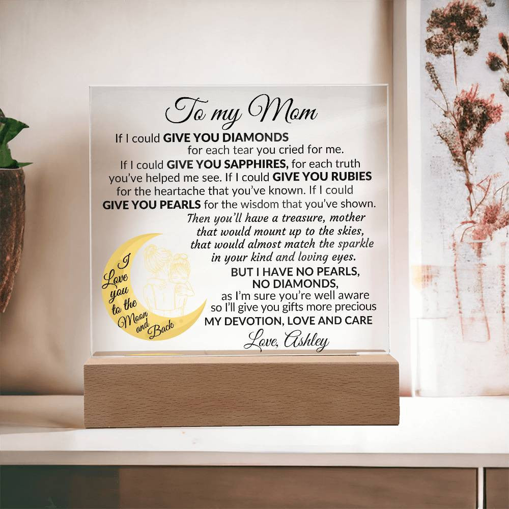 To My Mom Plaque Gift-[product type]