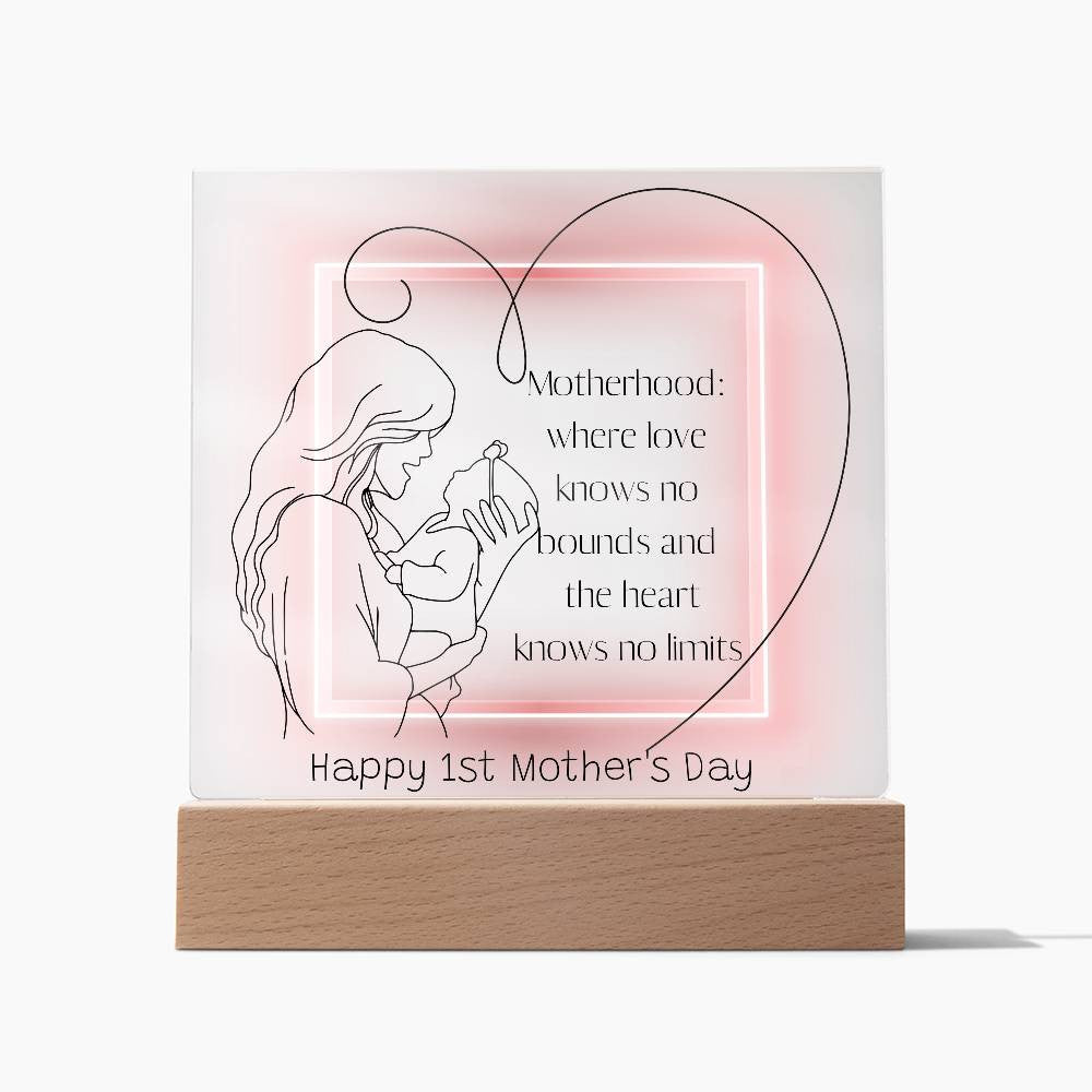 Mother's Day Gift, 1st mothers day, first time mom gift, Mom Acrylic Plaque, 1st time mom,  1st Mothers Day Gifts, Personalized Gift for New Mom-[product type]