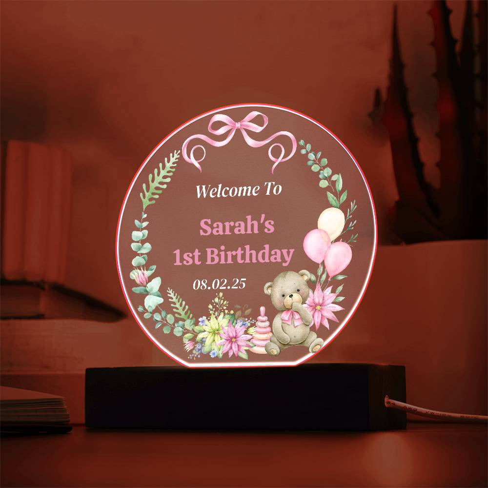 Personalized Baby Shower or Birthday LED Sign-[product type]