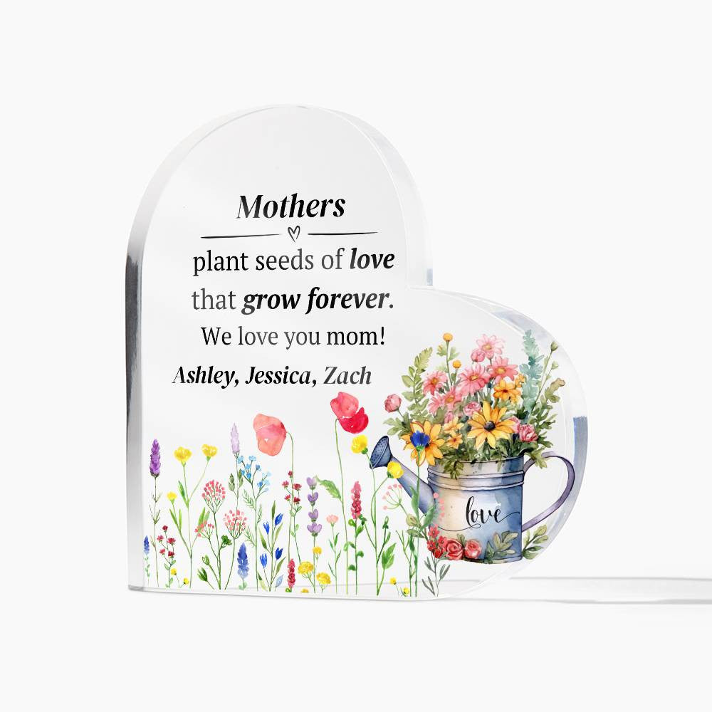 Mother Acrylic Heart Plaque Gift for Mom-[product type]