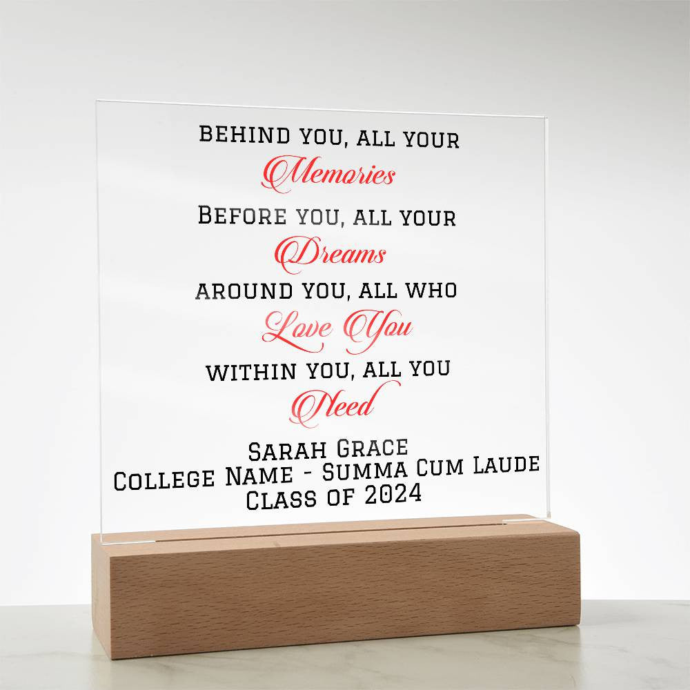 Class of 2024 Graduation Gift Plaque-[product type]