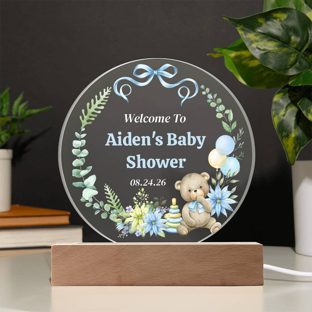 Personalized Baby Shower or Birthday LED Sign-[product type]