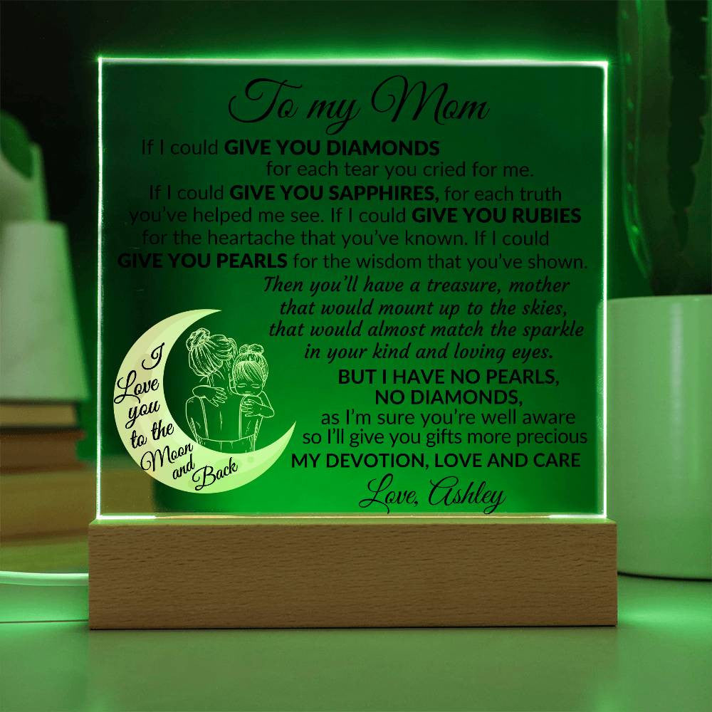 To My Mom Plaque Gift-[product type]