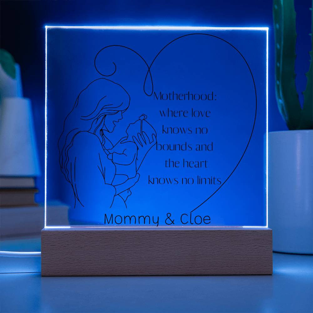 Acrylic Plaque for New Mom, Mother's Day Gift, 1st mothers day, first time mom gift, Mom Acrylic Plaque, 1st time mom,  1st Mothers Day Gifts-[product type]