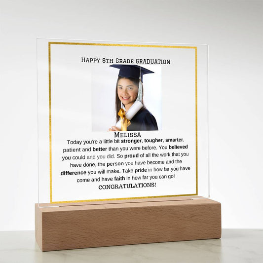 Personalized Photo Plaque - Elementary Middle School Graduation Gift-[product type]