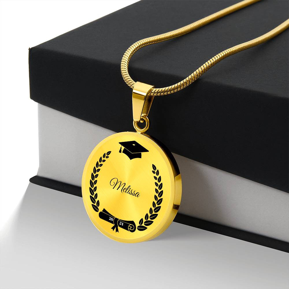 Personalized Class of 2024 Graduation Necklace Gift-[product type]