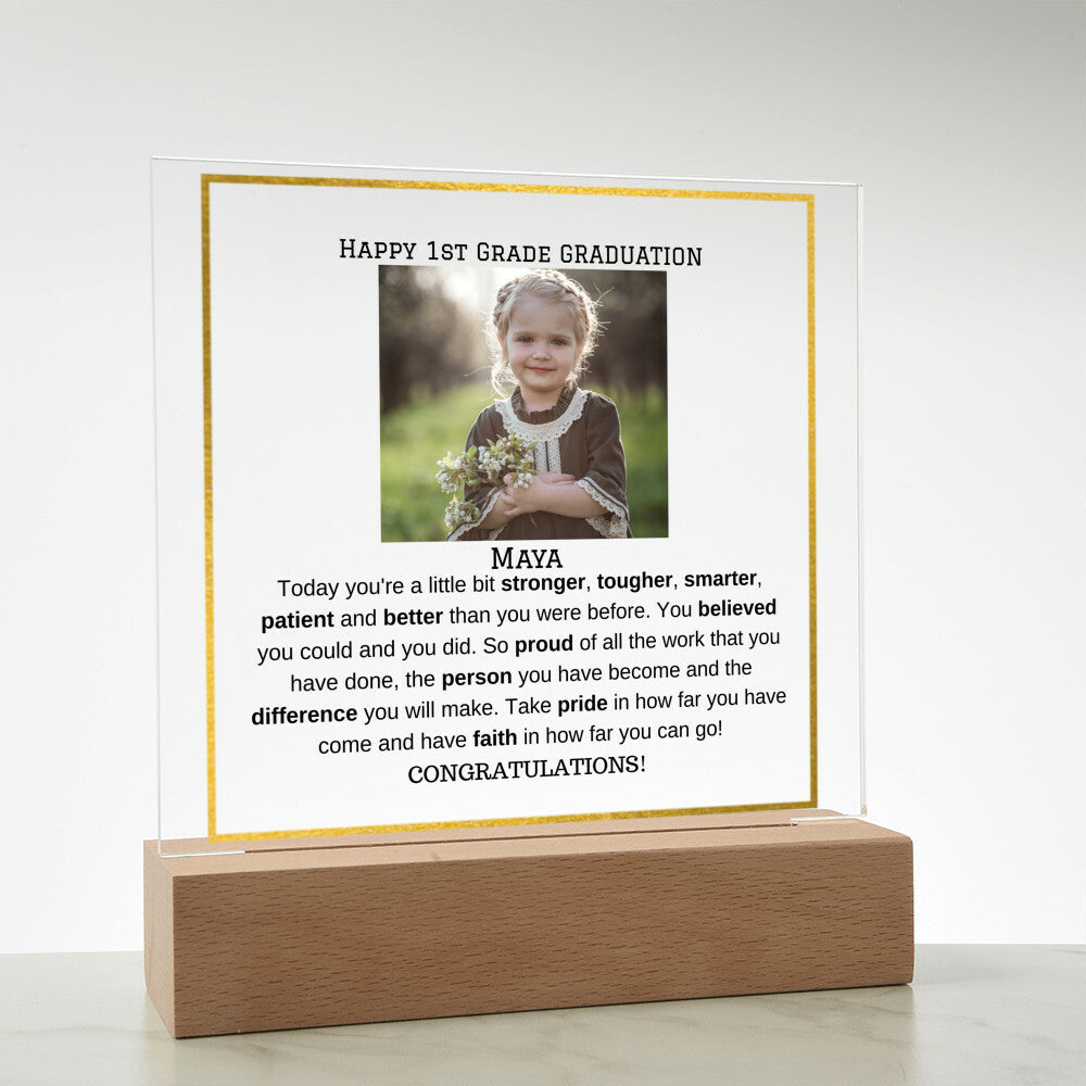 Personalized Photo Plaque - Elementary Middle School Graduation Gift-[product type]