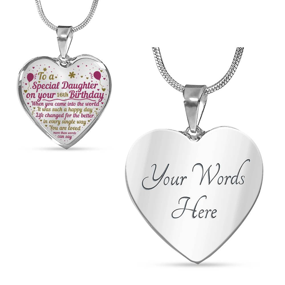 Personalized Birthday Year Heart Necklace and Bracelet with Engraving-[product type]