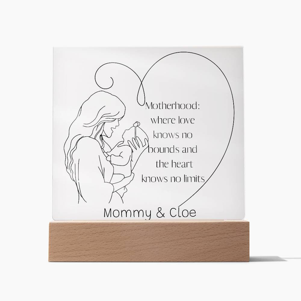 Acrylic Plaque for New Mom, Mother's Day Gift, 1st mothers day, first time mom gift, Mom Acrylic Plaque, 1st time mom,  1st Mothers Day Gifts-[product type]