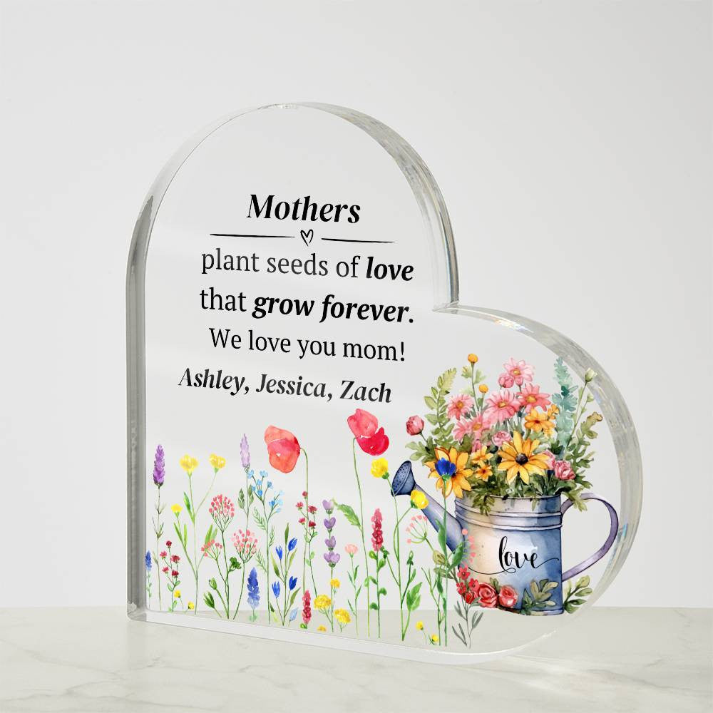 Mother Acrylic Heart Plaque Gift for Mom-[product type]