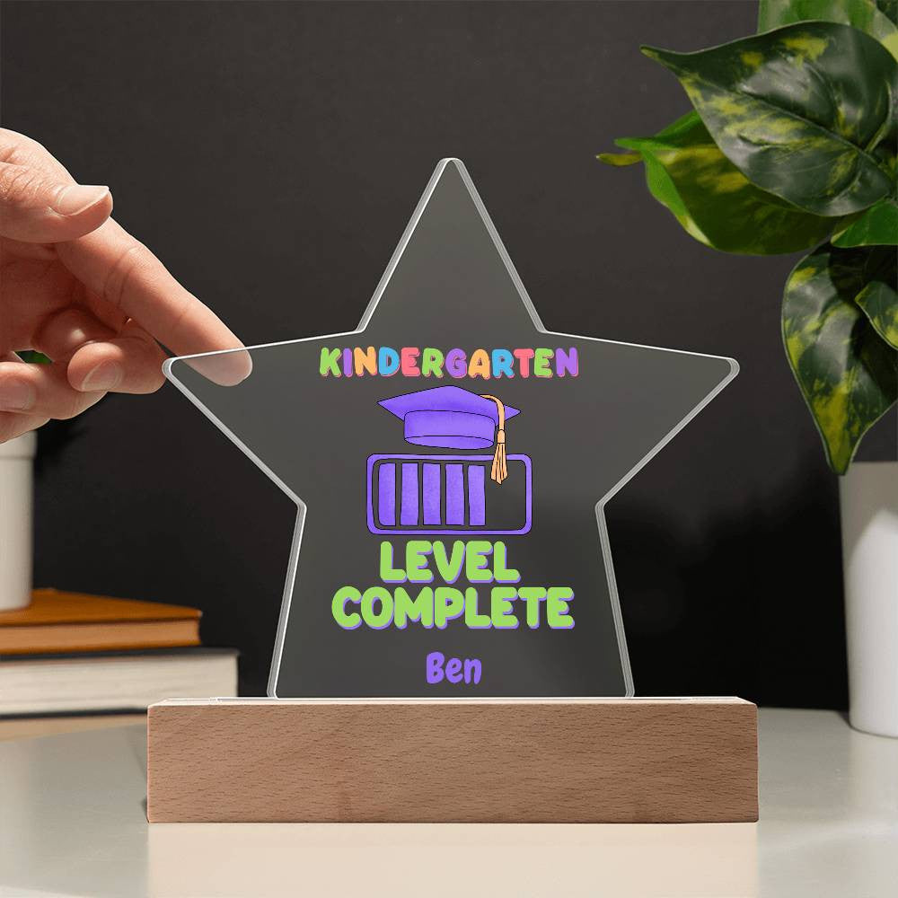 Graduation Elementary School Level Complete Star Plaque-[Heartfelt Family Gift]