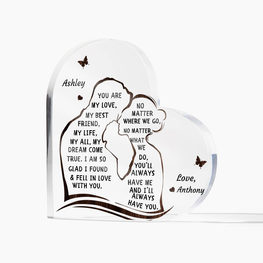 Personalized Heart Plaque Gift for Husband Wife or Soulmate-[product type]