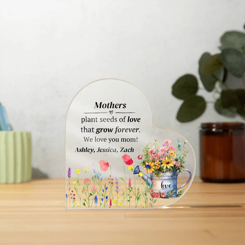 Mother Acrylic Heart Plaque Gift for Mom-[product type]