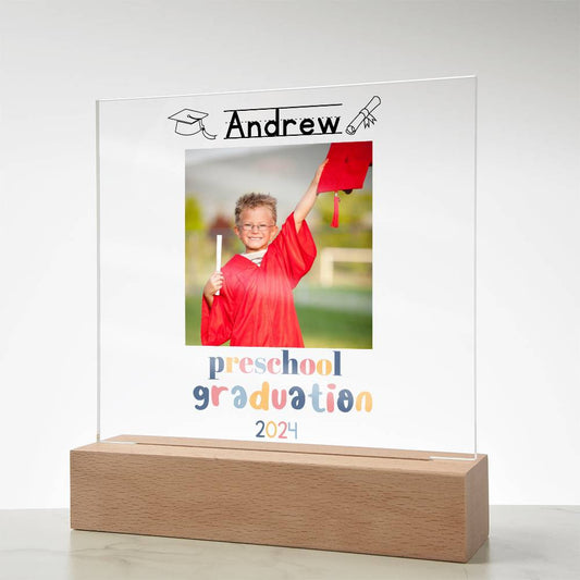 Preschool Graduation Lighted Acrylic Plaque-[product type]