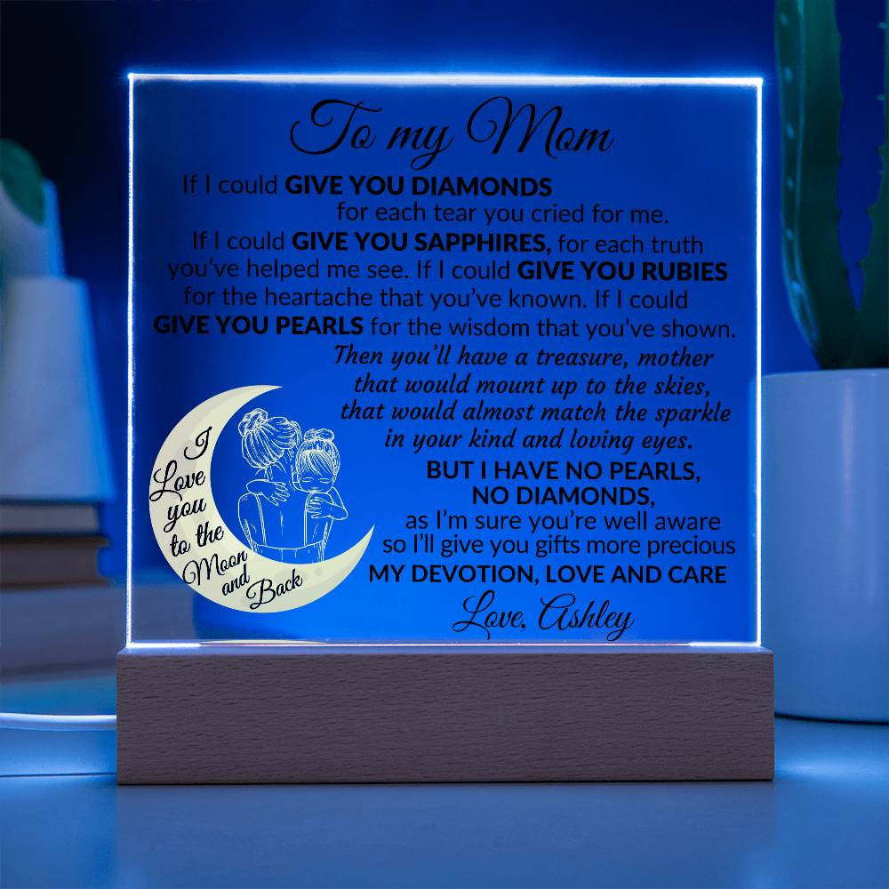 To My Mom Plaque Gift-[product type]