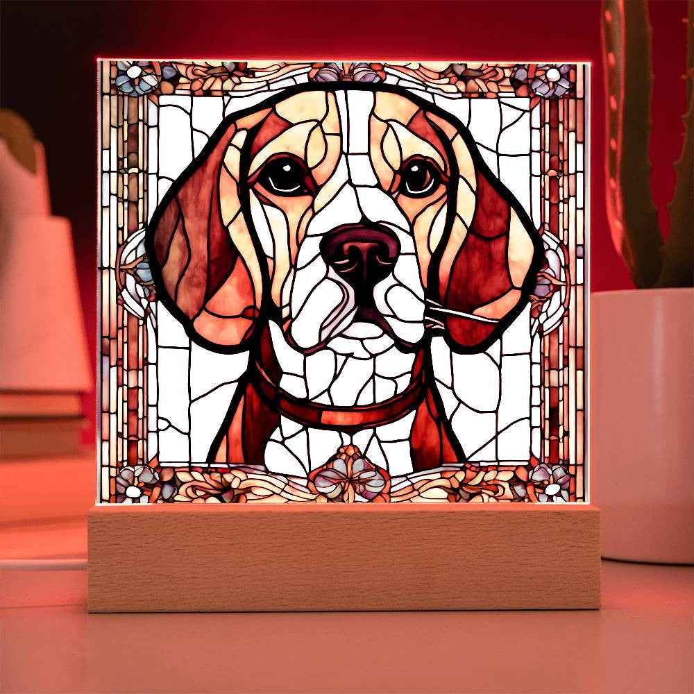 Bealge, Beagle Acrylic Picture, Beagle Dog Gifts, Beagle Lover Gift, Housewarming Gift for Pet Owner,  Birthday Gift, Beagle Christmas-[product type]