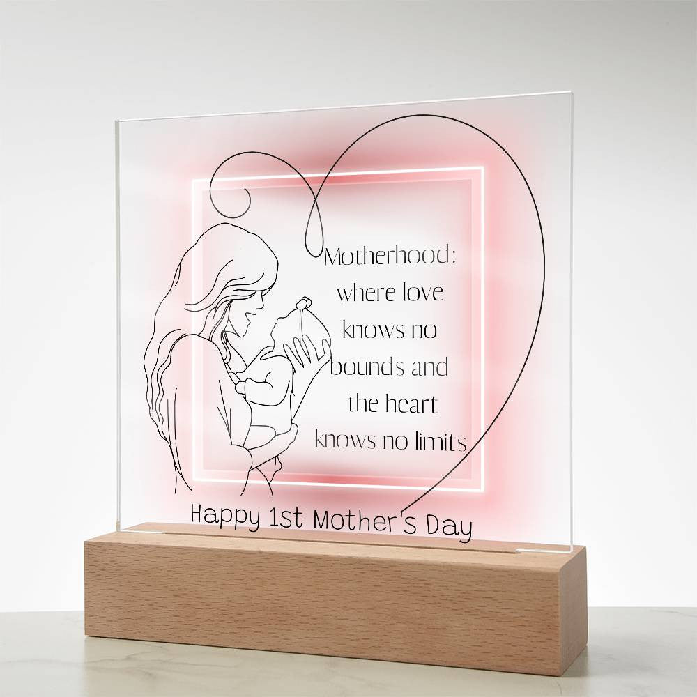 Mother's Day Gift, 1st mothers day, first time mom gift, Mom Acrylic Plaque, 1st time mom,  1st Mothers Day Gifts, Personalized Gift for New Mom-[product type]