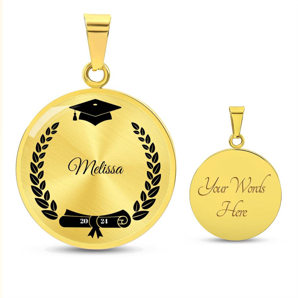 Personalized Class of 2024 Graduation Necklace Gift-[product type]