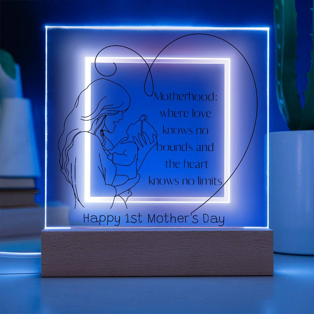 Mother's Day Gift, 1st mothers day, first time mom gift, Mom Acrylic Plaque, 1st time mom,  1st Mothers Day Gifts, Personalized Gift for New Mom-[product type]