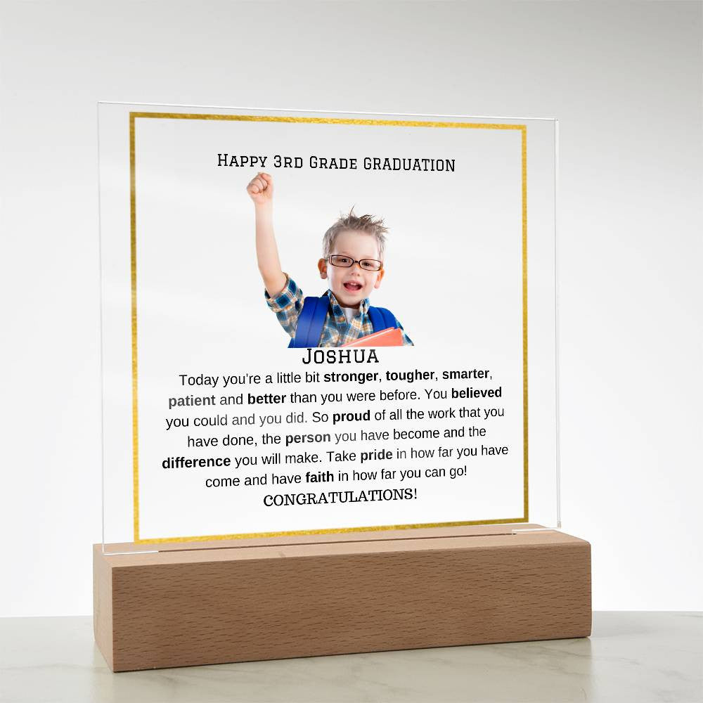 Personalized Photo Plaque - Elementary Middle School Graduation Gift-[product type]