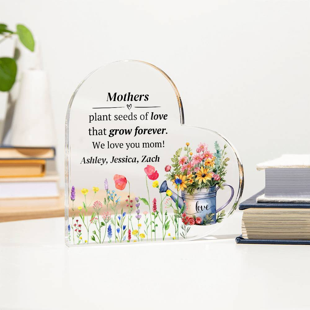 Mother Acrylic Heart Plaque Gift for Mom-[product type]