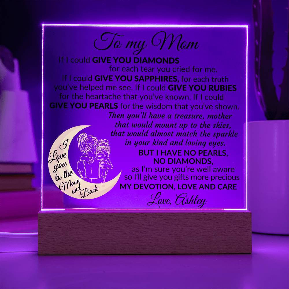 To My Mom Plaque Gift-[product type]