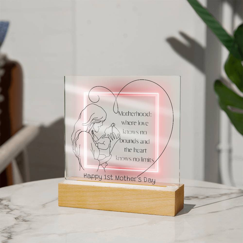 Mother's Day Gift, 1st mothers day, first time mom gift, Mom Acrylic Plaque, 1st time mom,  1st Mothers Day Gifts, Personalized Gift for New Mom-[product type]