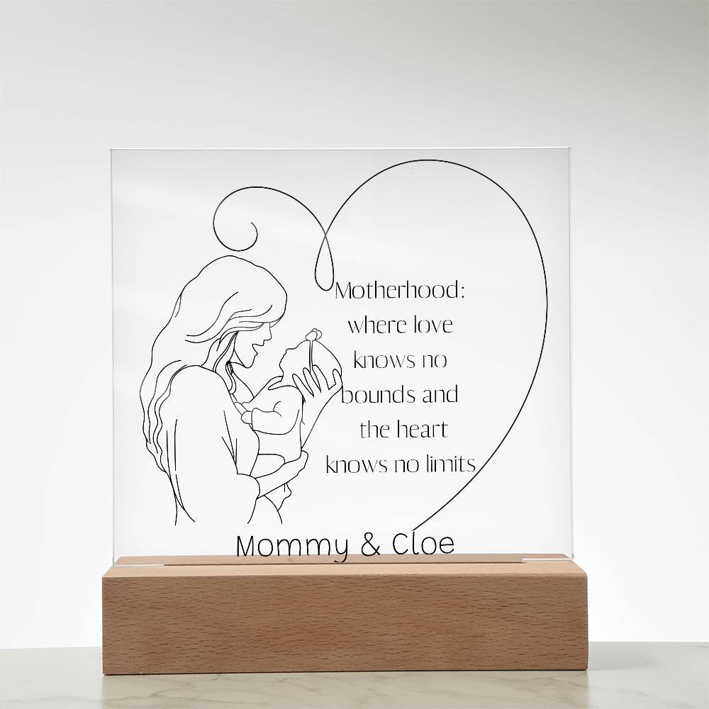 Acrylic Plaque for New Mom, Mother's Day Gift, 1st mothers day, first time mom gift, Mom Acrylic Plaque, 1st time mom,  1st Mothers Day Gifts-[product type]