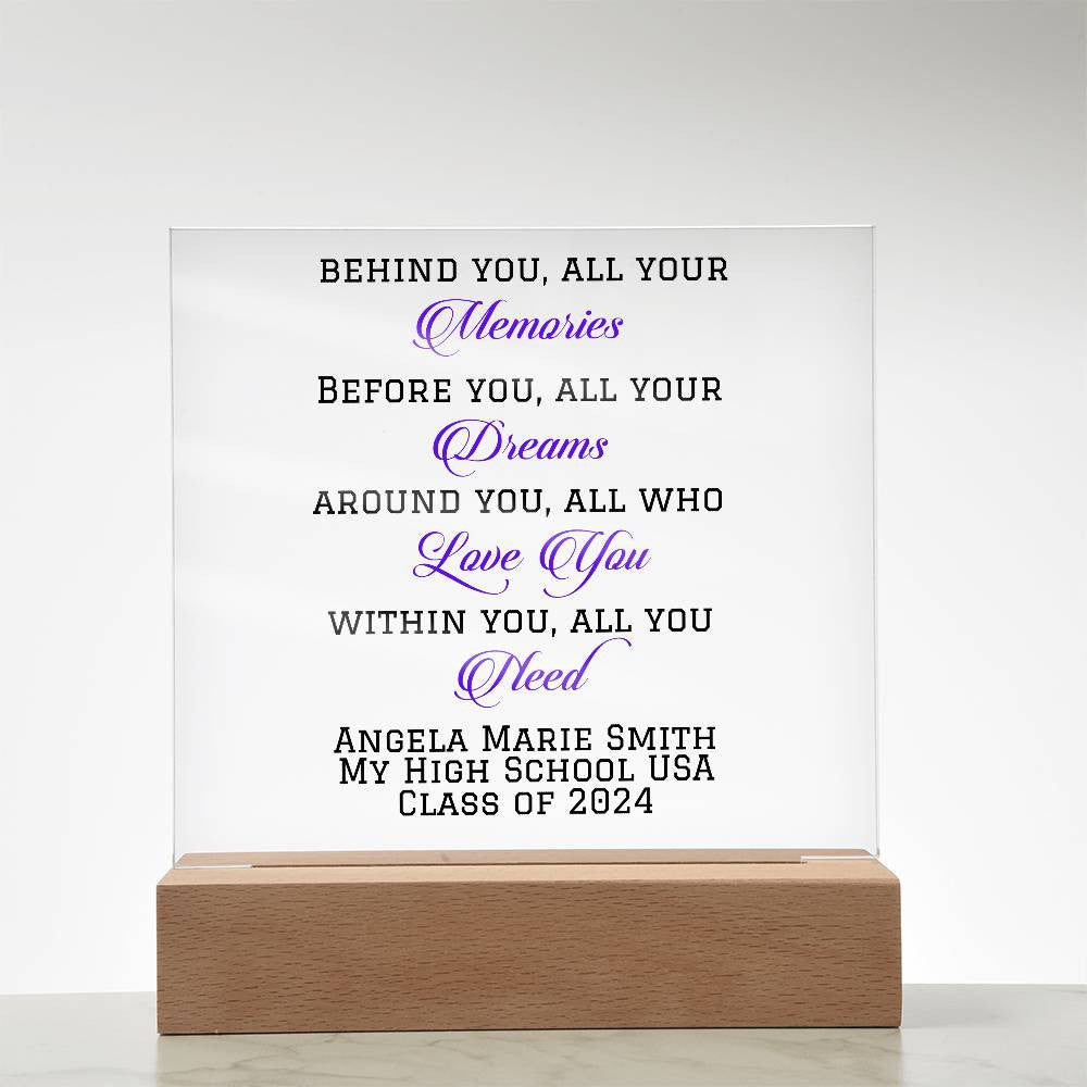 Class of 2024 Graduation Gift Plaque-[product type]