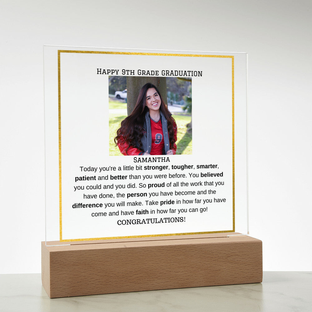 Personalized Photo Plaque - Elementary Middle School Graduation Gift-[product type]