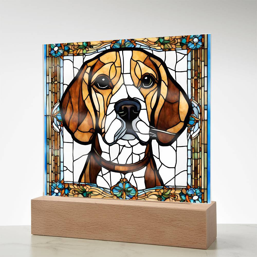 Bealge, Beagle Acrylic Picture, Beagle Dog Gifts, Beagle Lover Gift, Housewarming Gift for Pet Owner,  Birthday Gift, Beagle Christmas-[product type]