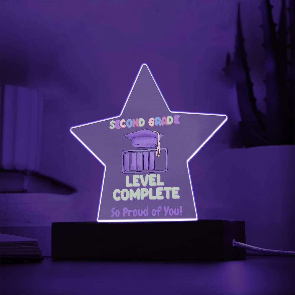 Graduation Elementary School Level Complete Star Plaque-[Heartfelt Family Gift]