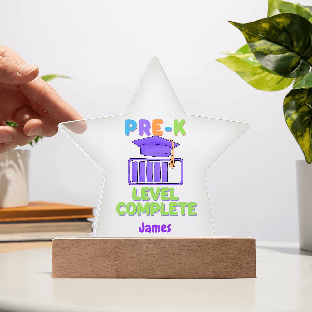 Graduation Elementary School Level Complete Star Plaque-[Heartfelt Family Gift]