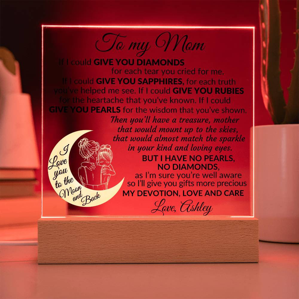 To My Mom Plaque Gift-[product type]