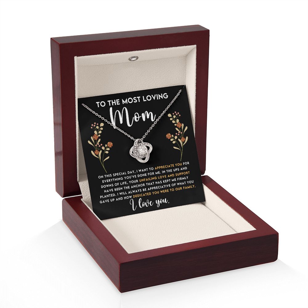 Loving Mom Love Knot Necklace-[Heartfelt Family Gift]